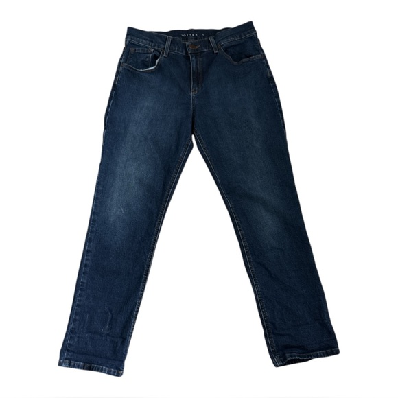 Mott & Bow Slim Straight Boyfriend Jeans | Medium Dark Blue | 29 - Picture 2 of 8